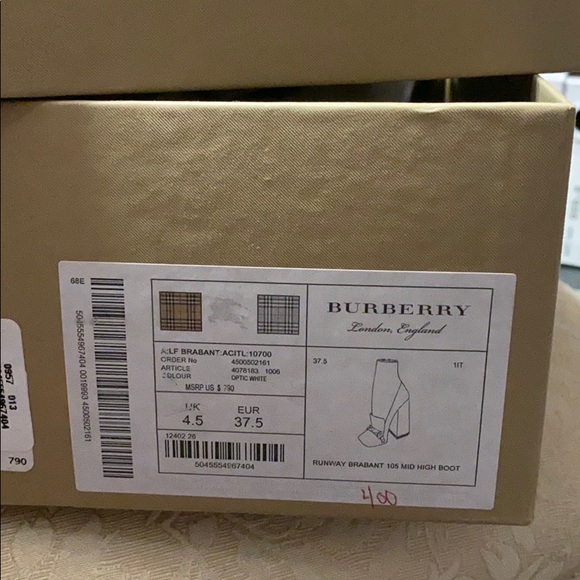 Burberry 105 Mid Hight Boot - Picture 3 of 4